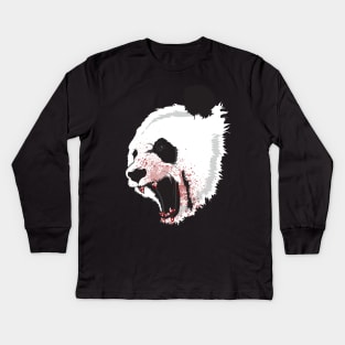 Panda Bear! Kids Long Sleeve T-Shirt